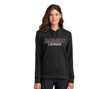 Load image into Gallery viewer, Raiders - Nike Women's Club Fleece Sleeve Swoosh Pullover Hoodie w/ "Raiders Lacrosse"
