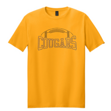 Load image into Gallery viewer, Hooch - Gildan Softstyle w/ "Cougars & Football" in RHINESTONES (Youth & Adult)