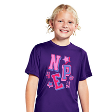 Load image into Gallery viewer, NPE - "American Girl" PosiCharge T'shirt (Youth & Adult - Purple)