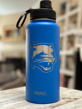 Load image into Gallery viewer, Hooch - Drinco 14 oz, 32 oz or 40 oz Stainless Steel Insulated Water Bottle engraved w/ Cougar head & first or last name
