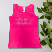 Load image into Gallery viewer, Hooch - District - "Cheer" in RHINESTONES Tanktop (Youth)