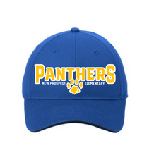 Load image into Gallery viewer, NPE - "Panthers with Paw"- Embroidered Royal Blue Hat