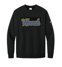 Load image into Gallery viewer, Hooch - Nike Club Fleece Sleeve Swoosh Crew w/"The Hooch" in RHINESTONES (Adult)