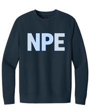 Load image into Gallery viewer, NPE - District® Perfect Weight® Fleece Crew w/"NPE" in (Adult)