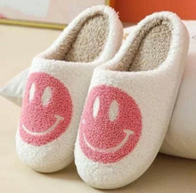 Load image into Gallery viewer, RETRO Smiley Face Slippers - Soft, Plush & Comfy