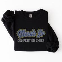 Load image into Gallery viewer, Hooch - District® Perfect Weight® Fleece Crew w/"Junior Hooch Competition Cheer" in RHINESTONES (Adult) (Copy)
