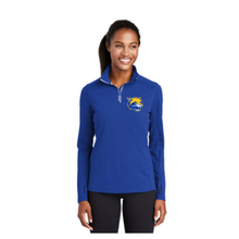 Load image into Gallery viewer, Hooch - Sport-Tek - Ladies Sport-Wick Textured 1/4-Zip Pullover w/ &quot;Cougar Head&quot; embroidered on left chest (Adult)

