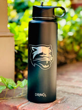 Load image into Gallery viewer, Drinco 14 oz, 32 oz or 40 oz Stainless Steel Insulated Water Bottle engraved w/ Cougar head &amp; first or last name
