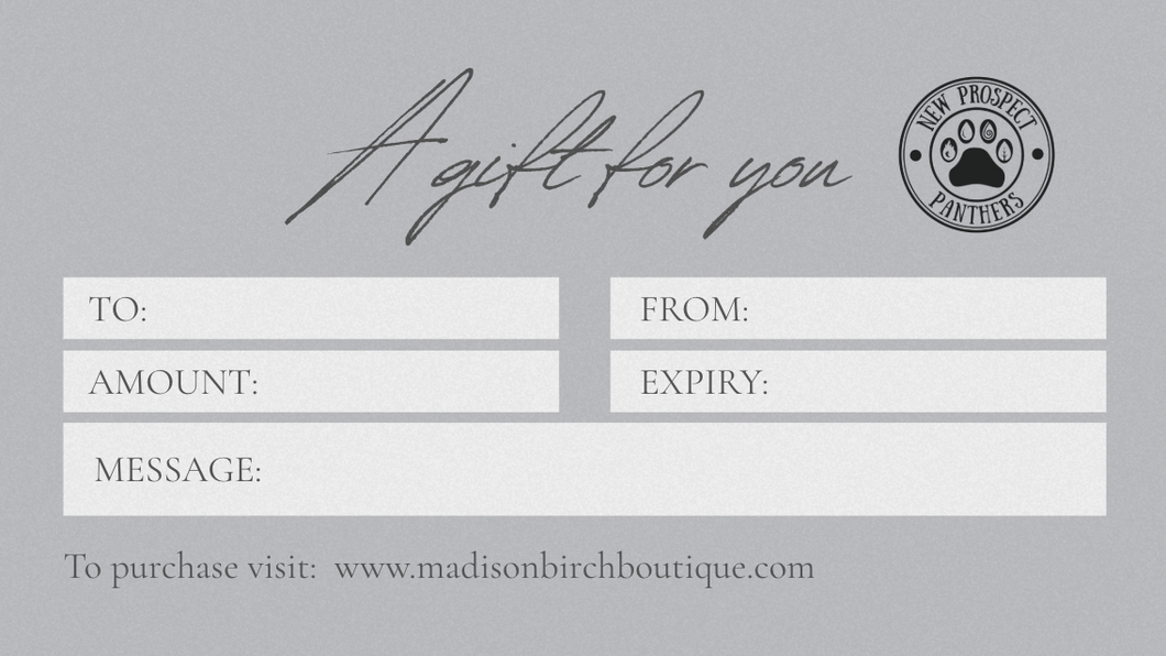 New Prospect Gift Card