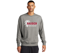 Load image into Gallery viewer, Raiders - Nike Club Fleece Sleeve Swoosh Crew w/ "Raider Lacrosse Stick"
