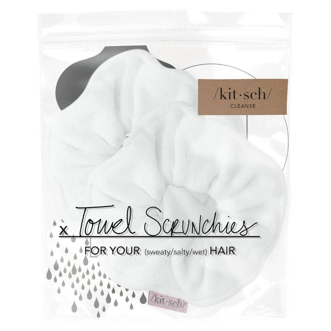 KITSCH - Microfiber Towel Scrunchies - White