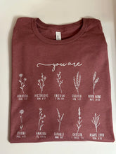 Load image into Gallery viewer, &quot;You are Enough&quot; BELLA+CANVAS® Unisex Heather CVC Long Sleeve Tee
